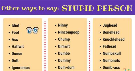 synonyms of stupidity|other words for stupid people.